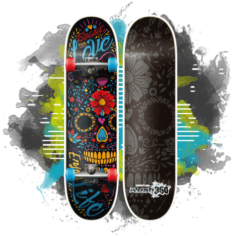 Skateboard Skull